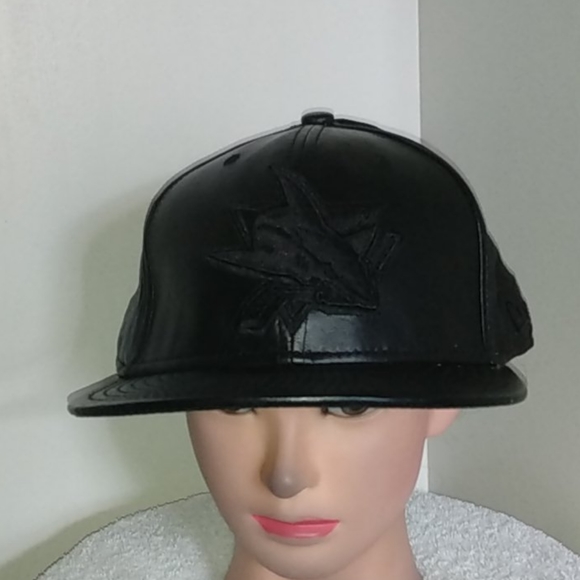 New Era leather fitted cap 7 5/8 - Picture 1 of 7
